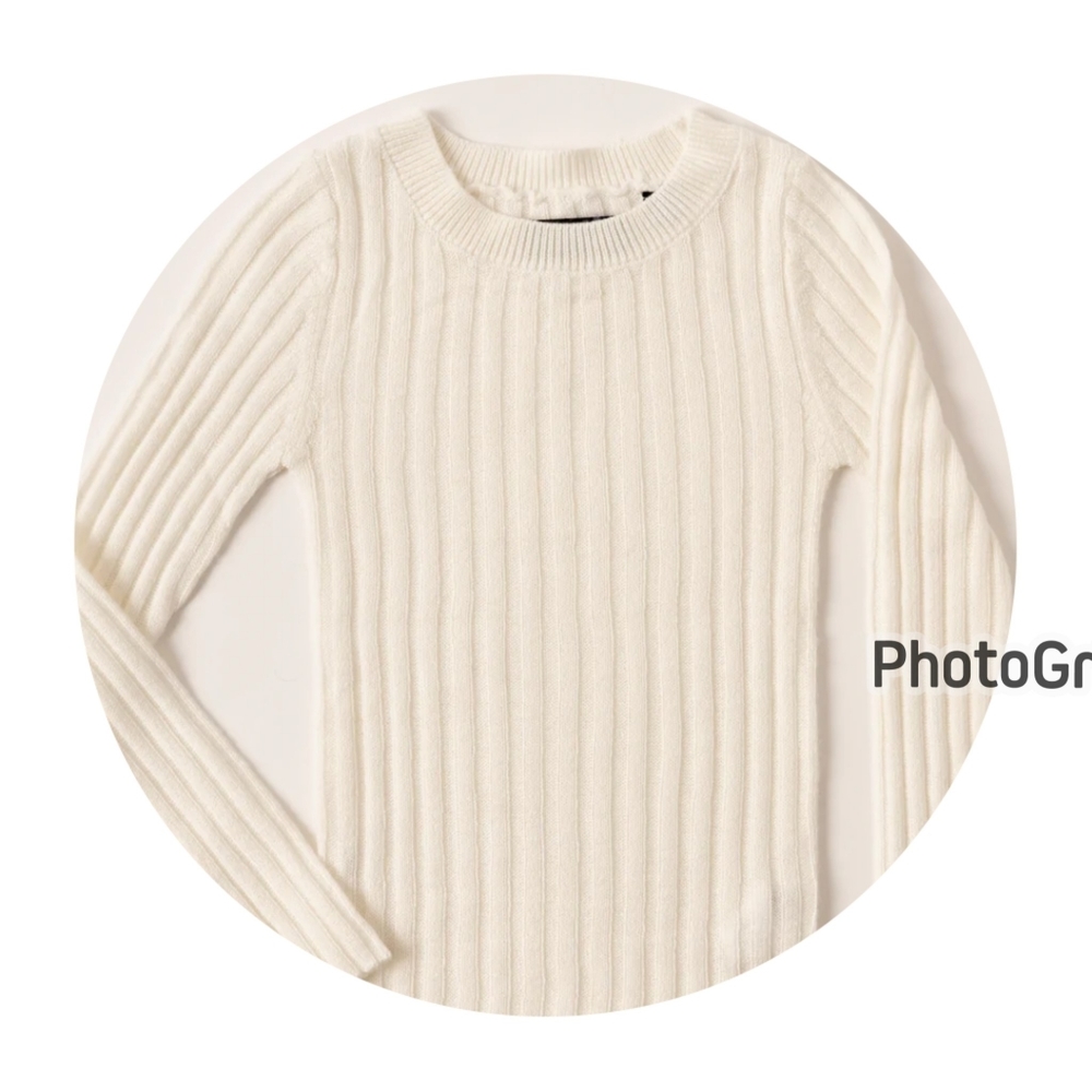 Ribbed crewneck